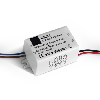 Led Power Supply 1-4W Constant Current 350mA Voltage Range 3-12V IP66