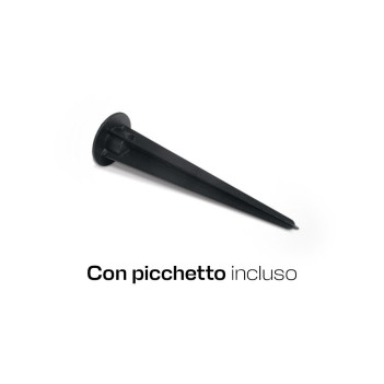 Faretto da Giardino con Picchetto con Attacco GU10 230V IP65 Antracite D94mm - Garden Spot