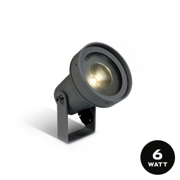 Garden Spotlight with Peg 6W 450lm 35D 230V IP65 Anthracite D94mm - Garden Spot