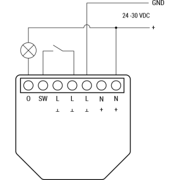 Shelly Plus 1PM - Controller 16A 110-240V / 24-30V Misurazione Consumo WiFi, Bluetooth e Pulsante