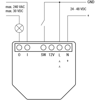 Shelly Plus 1 - Controller 16A 110-240V / 24-48V WiFi, Bluetooth e Pulsante