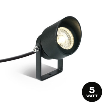 Garden Spotlight with Bollard 5W 200lm 30D 230V IP65 Anthracite D68mm - Garden Spot