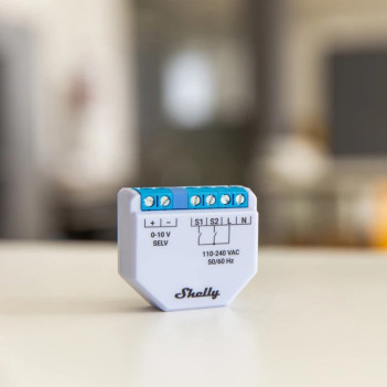 Dimmer Shelly 0-10V smart con Bluetooth e Wifi con comandi vocali