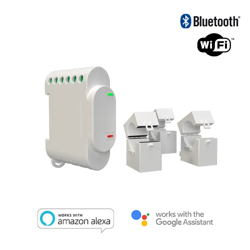 Shelly 3EM - Energy Meter 3 Channels max 10A WiFi - Including 3 Clamps