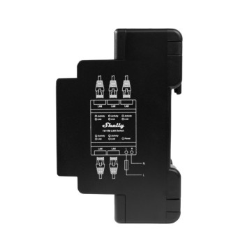 Shelly LAN Switch - Switch Rete Internet con 5 Porte LAN RJ45 Ethernet - Installazione su DIN Rail