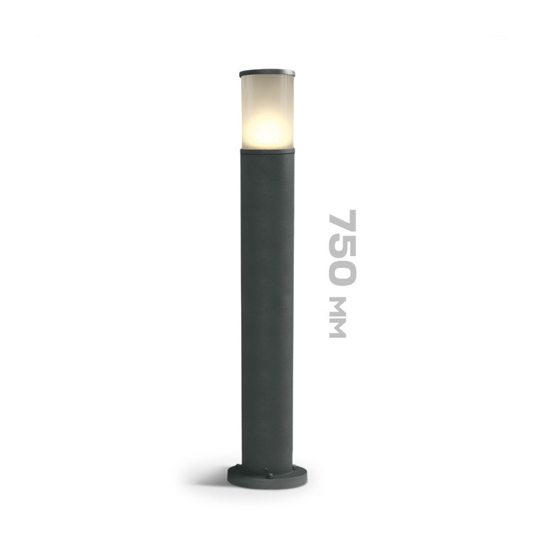 Garden bollard with E27 socket Tube series 75cm 220V IP54 - Anthracite