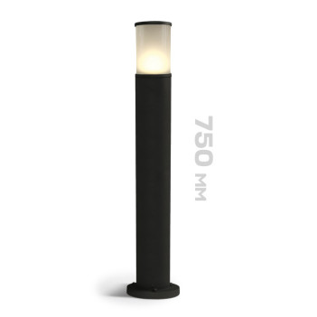 Paletto da giardino con attacco E27 serie Tube 75cm 220V IP54 - Nero