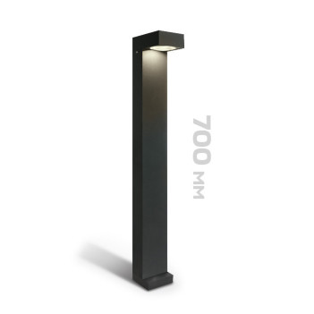 Paletto da giardino 6W 480lm 70cm 230V IP65 Led Bollards - Antracite