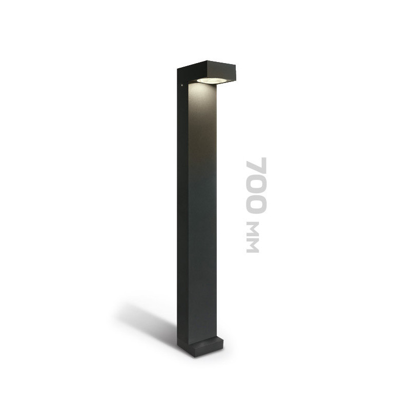 Garden bollard 6W 480lm 70cm 230V IP65 Led Bollards - Anthracite