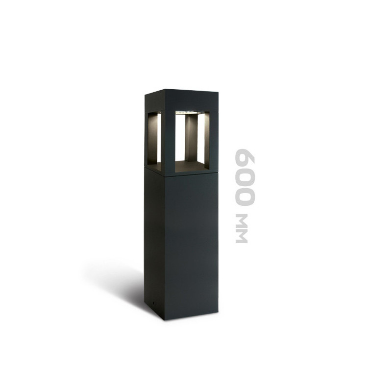 Garden Bollard 22W 1900lm 60cm 230V IP65 Led Bollard - Anthracite