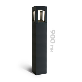 Garden Bollard 22W 1900lm 90cm 230V IP65 Led Bollard - Anthracite