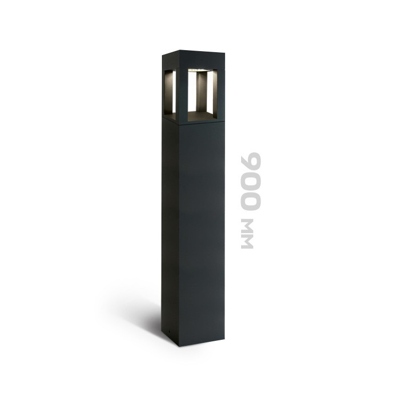 Garden Bollard 22W 1900lm 90cm 230V IP65 Led Bollard - Anthracite