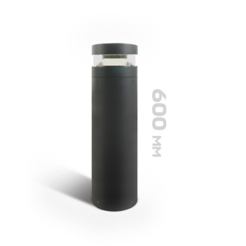 Garden bollard 20W 2000lm 60cm 230V IP65 Led Bollard - Anthracite