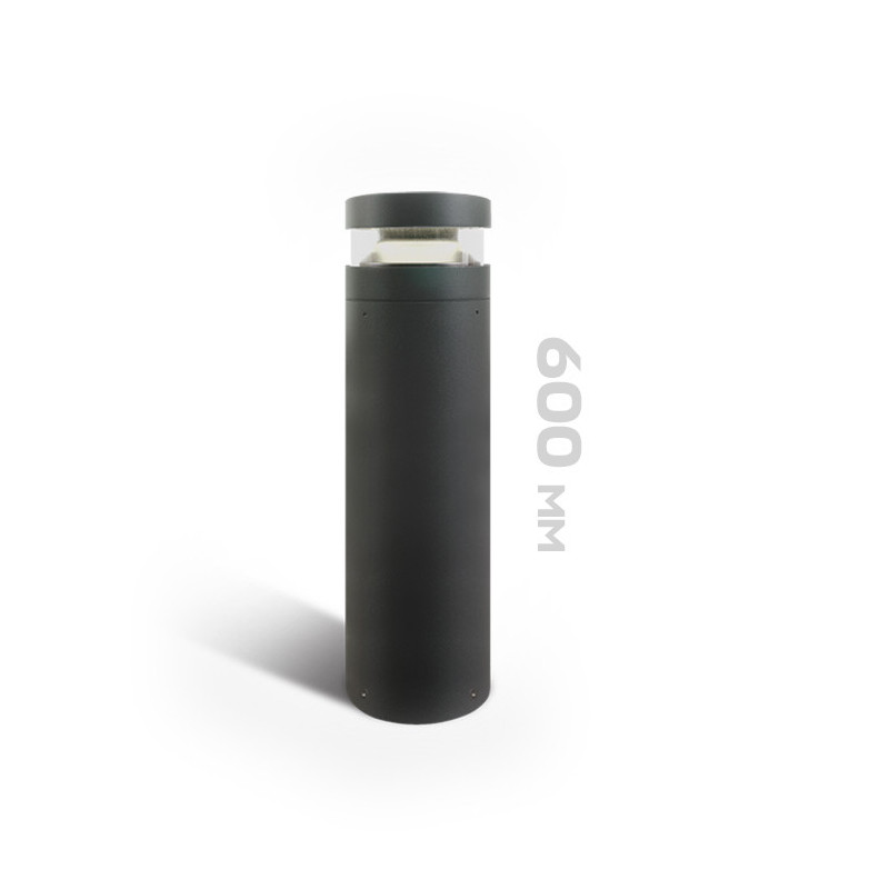 Garden bollard 20W 2000lm 60cm 230V IP65 Led Bollard - Anthracite