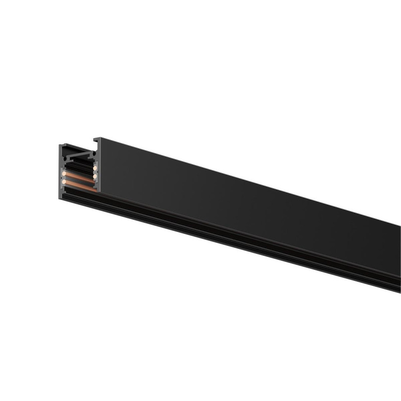 Binario SUPREMA Mini 48V IP20 Nero 2 Metri Installazione a Superficie e a Sospensione Binario SUPREMA Mini 48V IP20 Nero 2 Metri Installazione a Superficie e a Sospensione