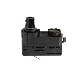 Adapter with vacuum connection for 2 metre three-phase track - Colour Black