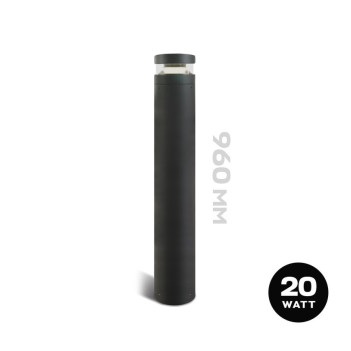 Garden bollard 20W 2000lm 96cm 230V IP65 Led Bollard - Anthracite