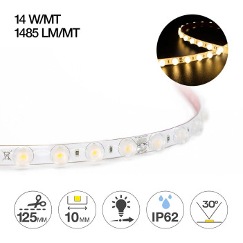 Led Strip 70W 7425lm 24V IP62 PCB 10mm Coil 280 SMD 2835 with 30D optic