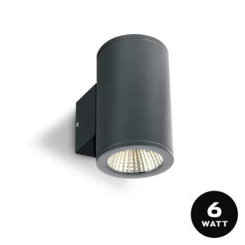 Applique Led da Parete BEAM 2x6W 2x440lm 35D IP54 230V Antracite Up&Down