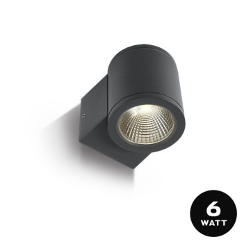 Wall Led Light BEAM 6W 440lm 35D IP54 230V Anthracite