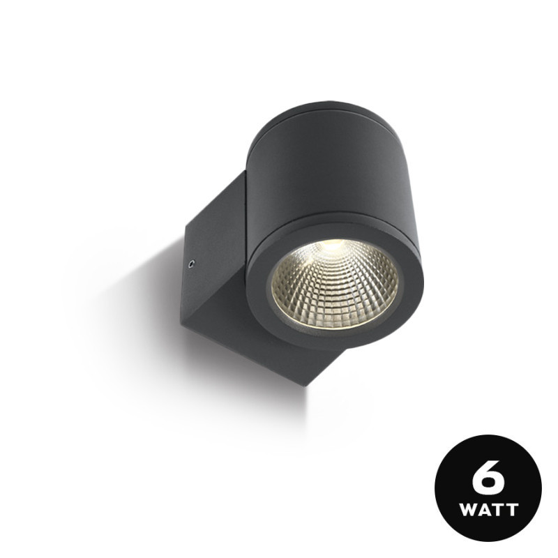 Wall Led Light BEAM 6W 440lm 35D IP54 230V Anthracite Wall Led Light BEAM 6W 440lm 35D IP54 230V Anthracite