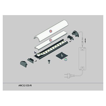 Ganci e Sistemi di Fissaggio U5 per Profilo ARC12 su KingLed