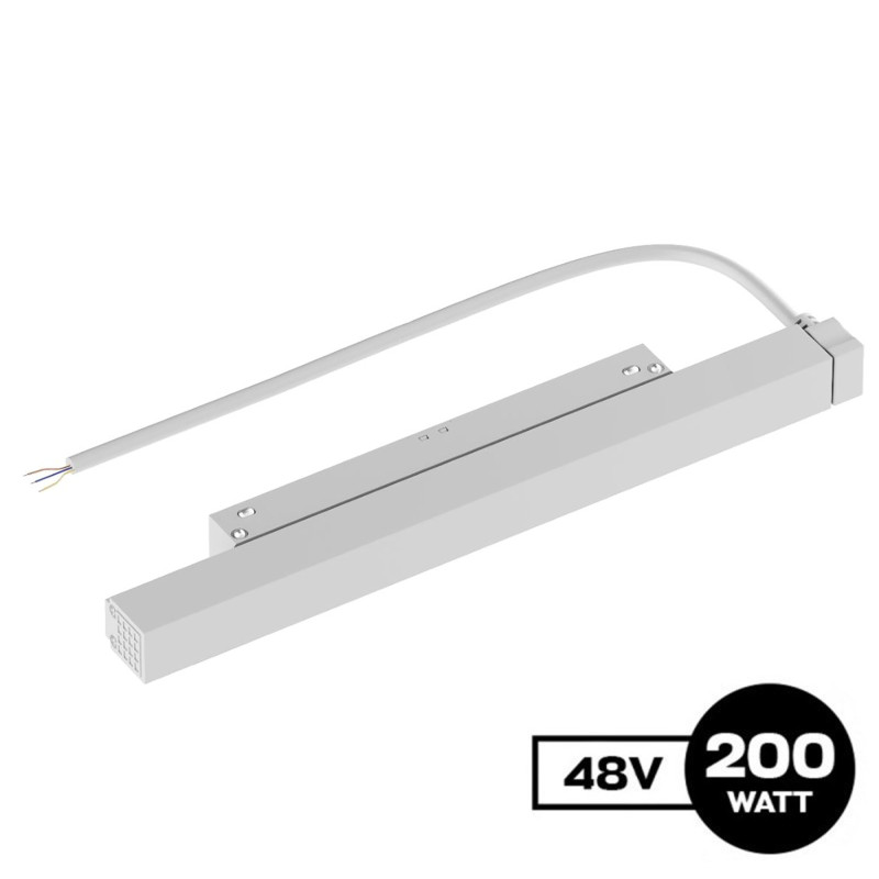 Alimentatore a Scomparsa 200W 48V per Binario 48V - Bianco Alimentatore a Scomparsa 200W 48V per Binario 48V - Bianco