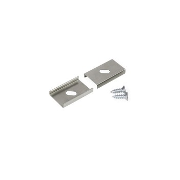 Set of 2 U PLATE hooks for aluminium profile