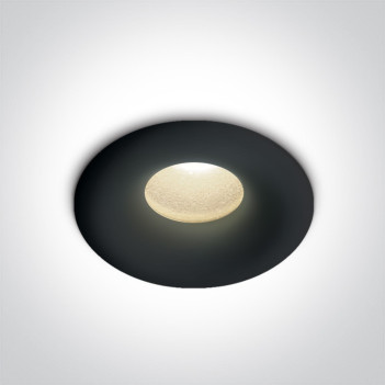 Mini Recessed Spot Led STAR1 1W 95lm CRI90 IP44 350mA Black Hole 12mm