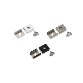 Set 2 Ganci Z PLATE per Profilo in Alluminio