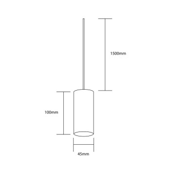 Suspension Led Lamp MINI-SPOT for Track Light 48V SUPREMA 7W 493lm CRI90 36D IP20 48V White Dimmable