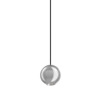 Suspension Led Lamp MINI-SFERA for Track Light 48V SUPREMA 7W 493lm CRI90 36D IP20 48V Chrome Dimmable