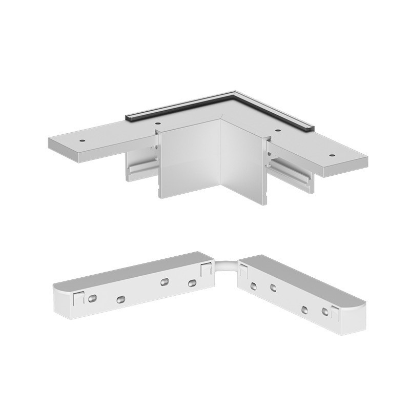 Connettore per Binario SUPREMA Mini Angolare 90 Gradi Laterale Bianco Connettore per Binario SUPREMA Mini Angolare 90 Gradi Laterale Bianco