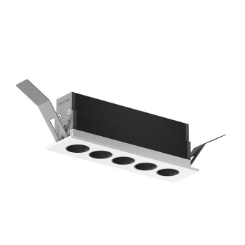 Faretto Led da Incasso STARLINK LINEAR 5x2W 817lm CRI90 36D IP20 230V Bianco Foro 123x26mm
