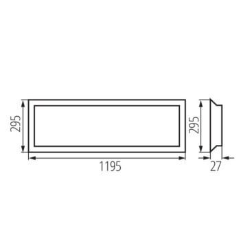 Led Panel 120x30 BLINGO-U 35W 4360lm 90D IP20 230V White UGR19