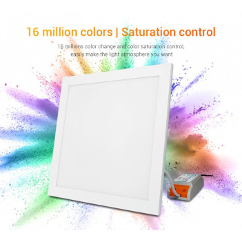 Pannello Led 30x30 MiBoxer FUTL03 20W 1400lm RGB+CCT 160D IP20 230V Bianco RF2,4GHz UGR19