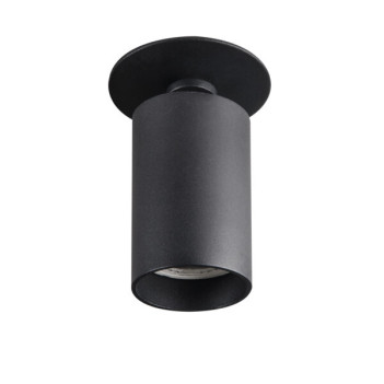 Faretto Led da Soffitto Spotlight CHIRO con Portalampada GU10 IP20 230V Nero H90mm Incasso Foro 77mm