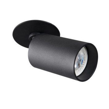 Faretto Led da Soffitto Spotlight CHIRO con Portalampada GU10 IP20 230V Nero H90mm Incasso Foro 77mm