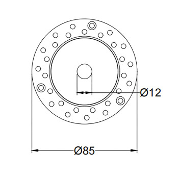 Recessed Spotlight Led NEMO RASO 7W 406lm CRI92 24D IP20 230V White Plasterboard Hole 60mm