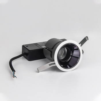 Recessed Spotlight Led MiBoxer FUT076 9W 700lm CCT CRI90 24D IP20 230V White/Black RF2,4GHz Hole 60mm