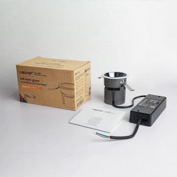 Recessed Spotlight Led MiBoxer FUT076ZR 9W 700lm CCT CRI90 24D IP20 230V White/Black RF2,4GHz and ZigBee3.0 Hole 60mm