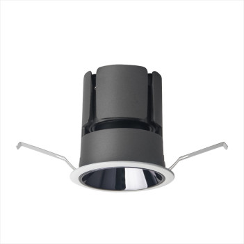 Faretto Led da Incasso MiBoxer FUT076ZR 9W 700lm CCT CRI90 24D IP20 230V Bianco/Nero RF2,4GHz e ZigBee3.0 Foro 60mm