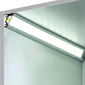 Profilo in Alluminio Angolare CORNER10 per Striscia Led -