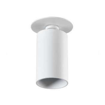 Faretto Led da Soffitto Spotlight CHIRO con Portalampada GU10 IP20 230V Bianco H90mm Incasso Foro 77mm