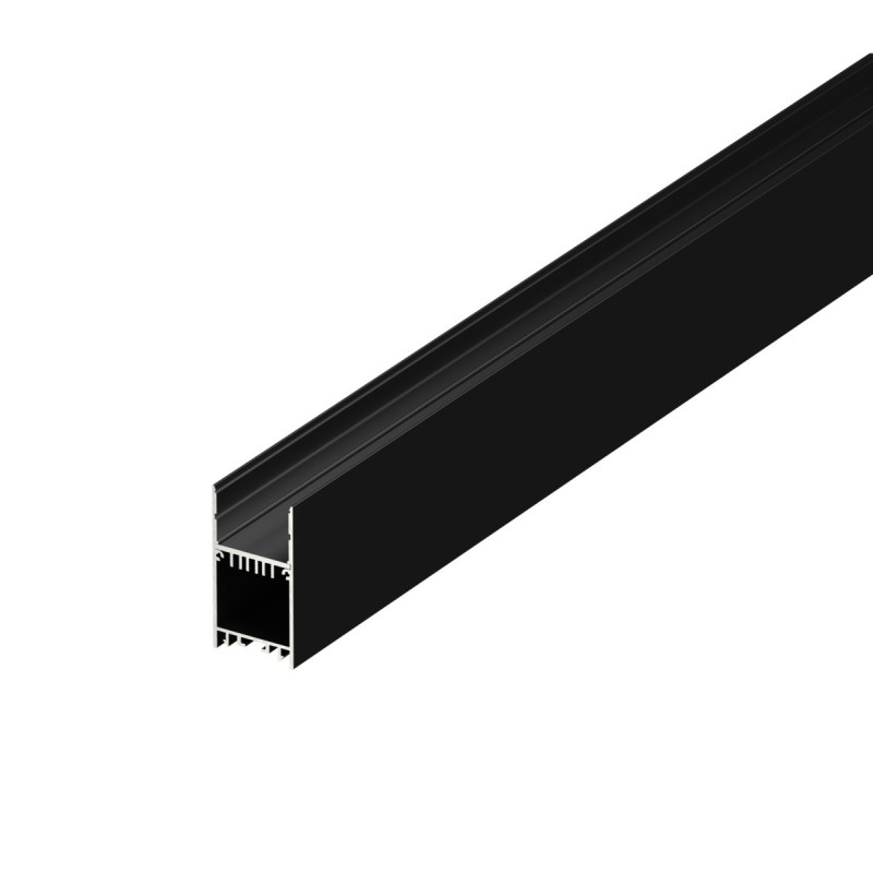 Aluminium Profile 3567 for Led Strips - Black 3 metres - Complete Kit