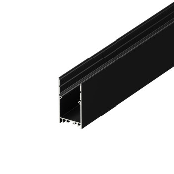 Aluminium Profile 3567 for Led Strips - Black 3 metres - Complete Kit