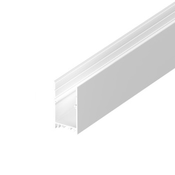 Aluminium Profile 3567 for Led Strips - White 2 metres - Complete Kit