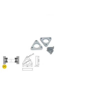 Set 2 Ganci Triangolare Slim Laterale per PEN8