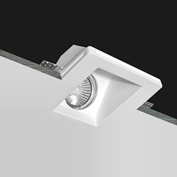 KINGLED | 45° angled ceramic plaster spotlight holder GU10 connection