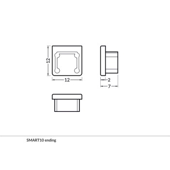 Set 2x Tappi per Profilo SMART-IN10